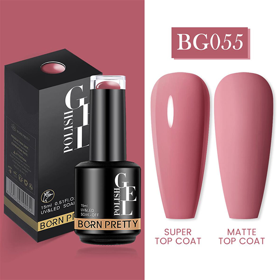 Born Pretty 15 ml kalıcı oje BG055 (55933)