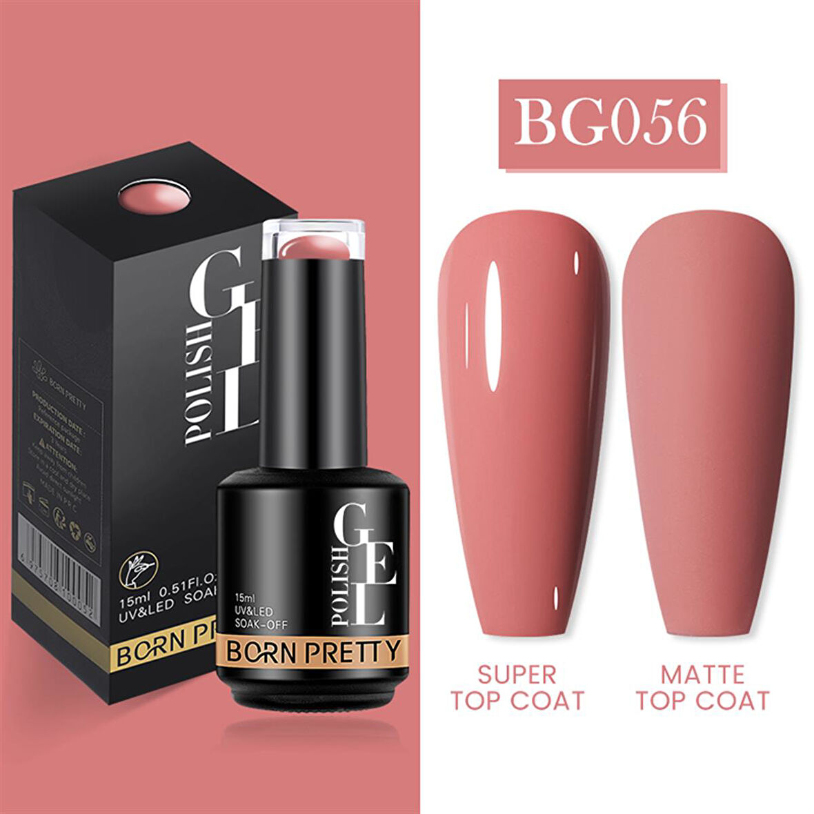 Born Pretty 15 ml kalıcı oje BG056 (55933)