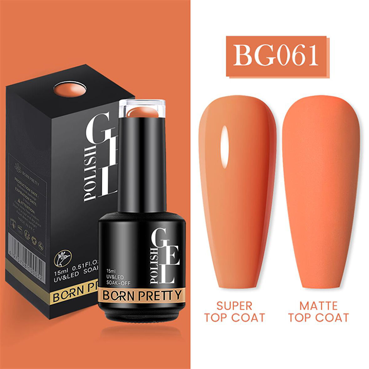 Born Pretty 15 ml kalıcı oje BG061 (55933)