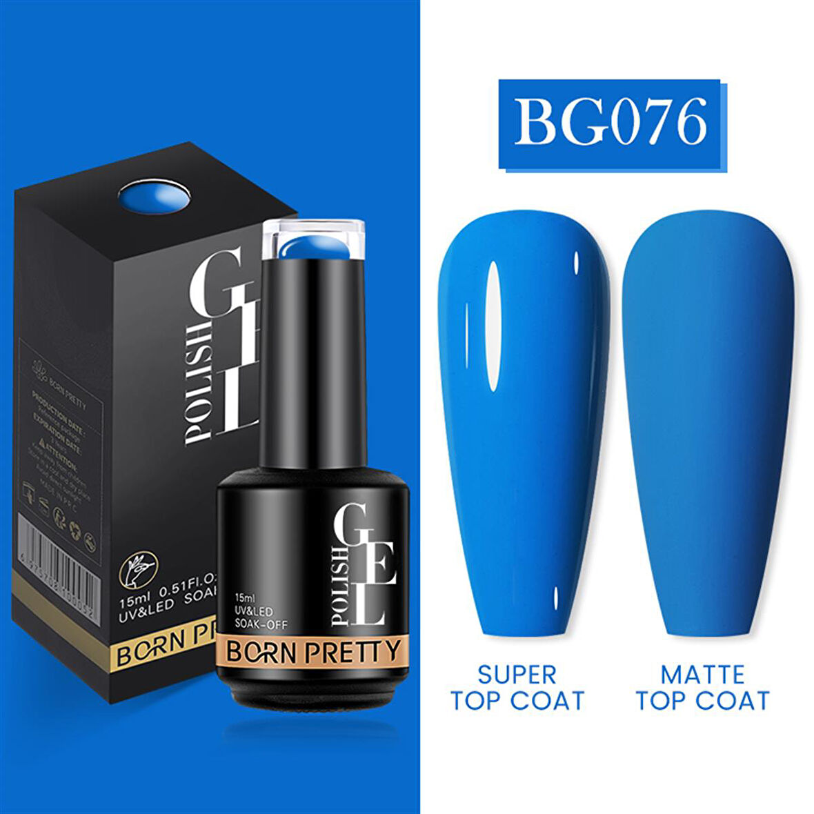 Born Pretty 15 ml kalıcı oje BG076 (55933)