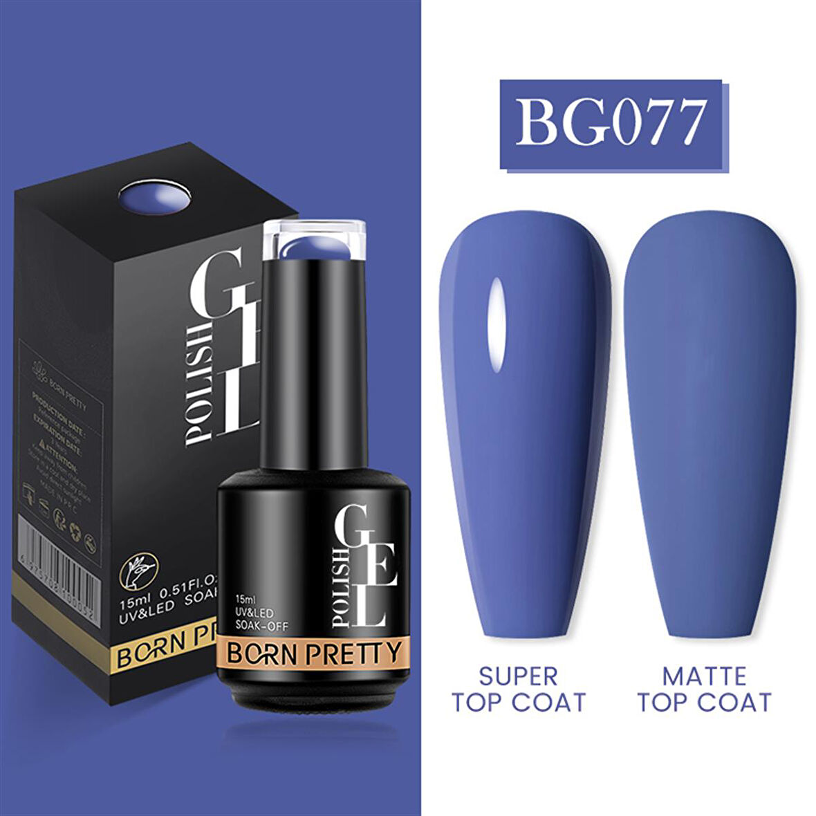 Born Pretty 15 ml kalıcı oje BG077 (55933)