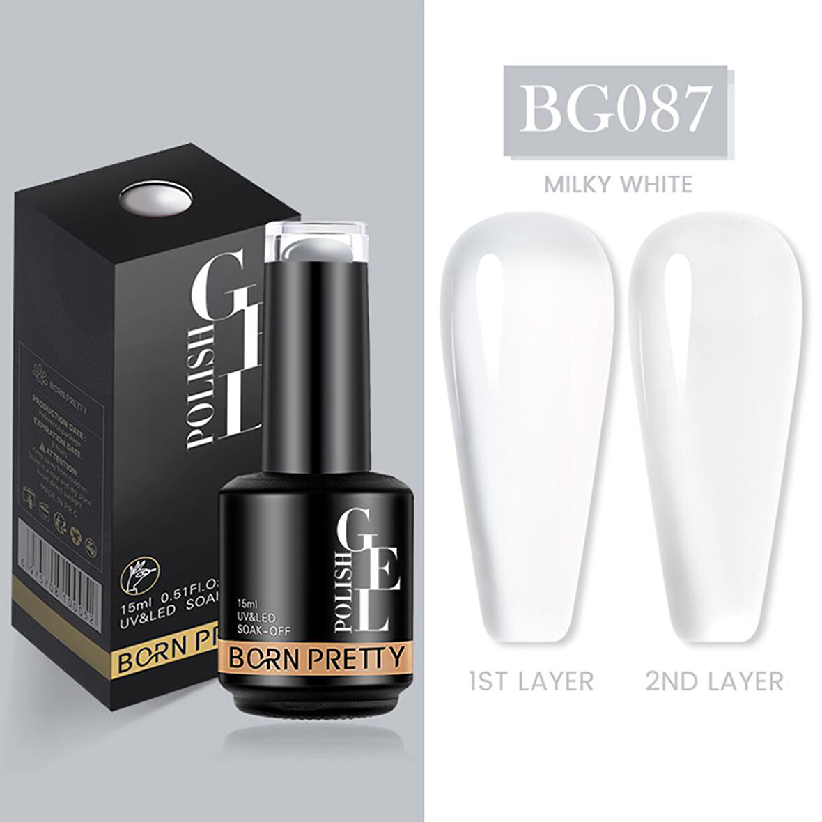 Born Pretty 15 ml kalıcı oje BG087 (55933)