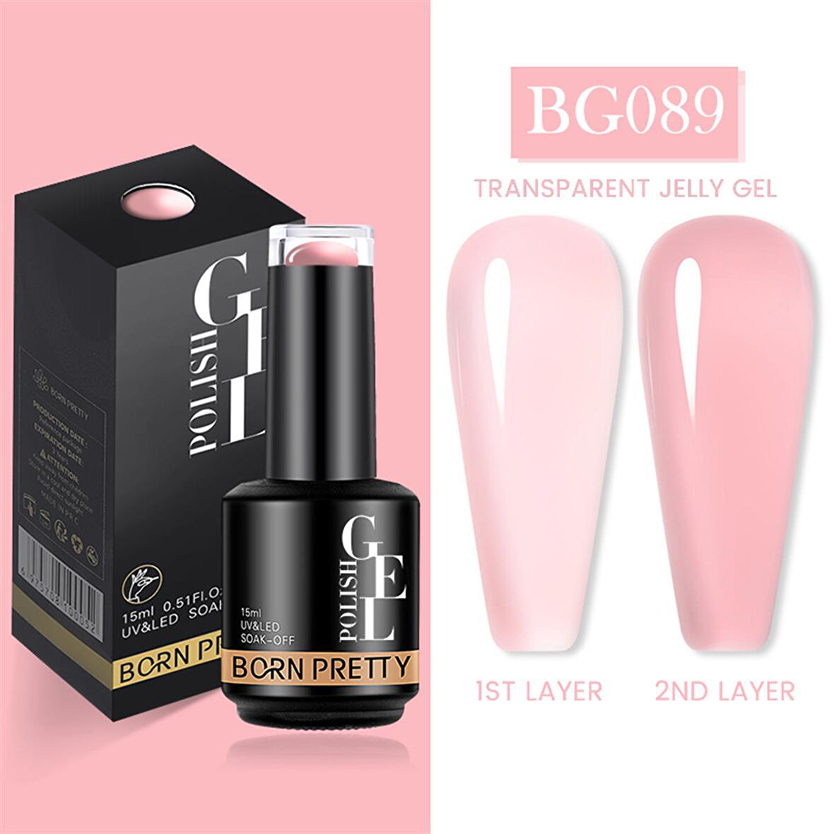 Born Pretty 15 ml kalıcı oje BG089 (55933)