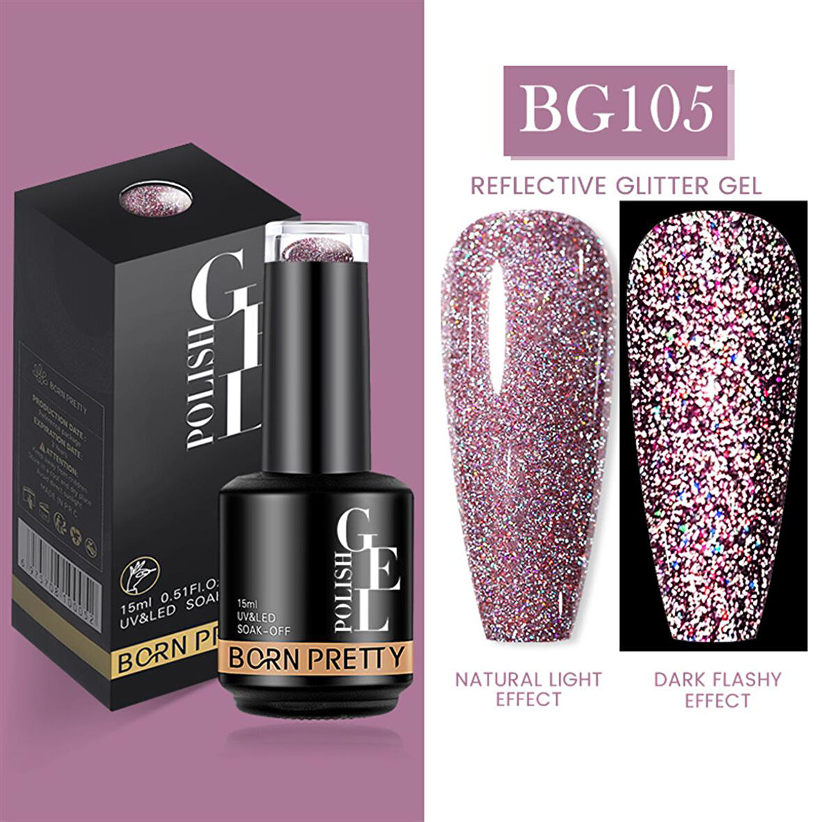 Born Pretty 15 ml kalıcı oje BG105 (55933)