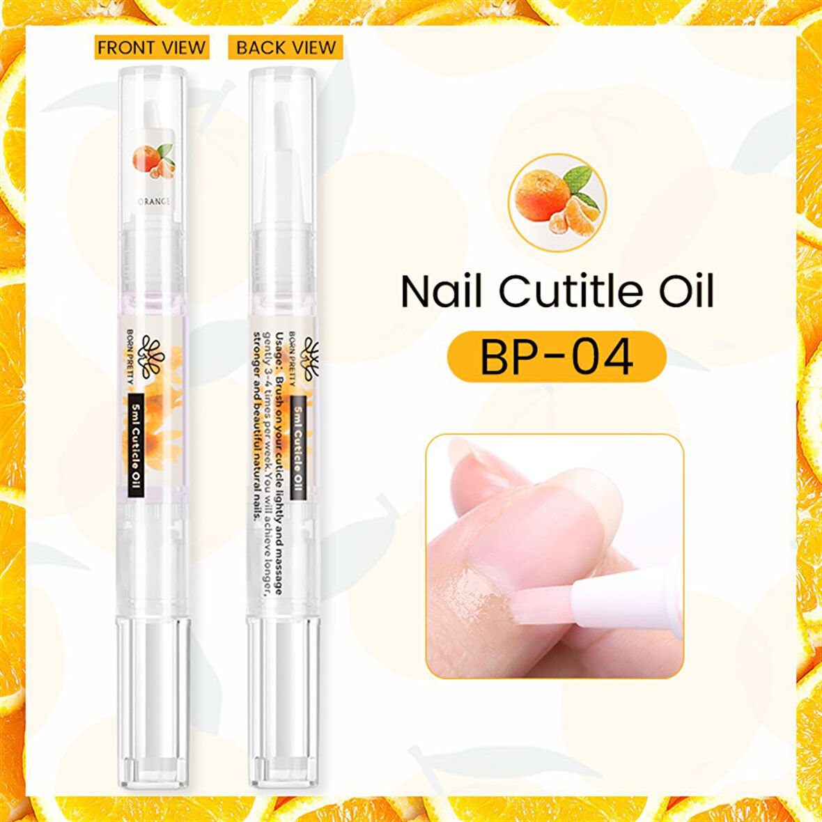 Born Pretty Cuticle oil pen BP-04 Portakal (Bakım yağı) 56000