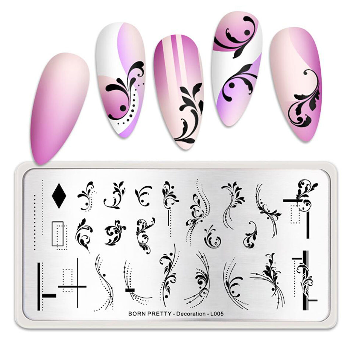 Born Pretty metal stampa tabakası Decoration L-005 (53402) 