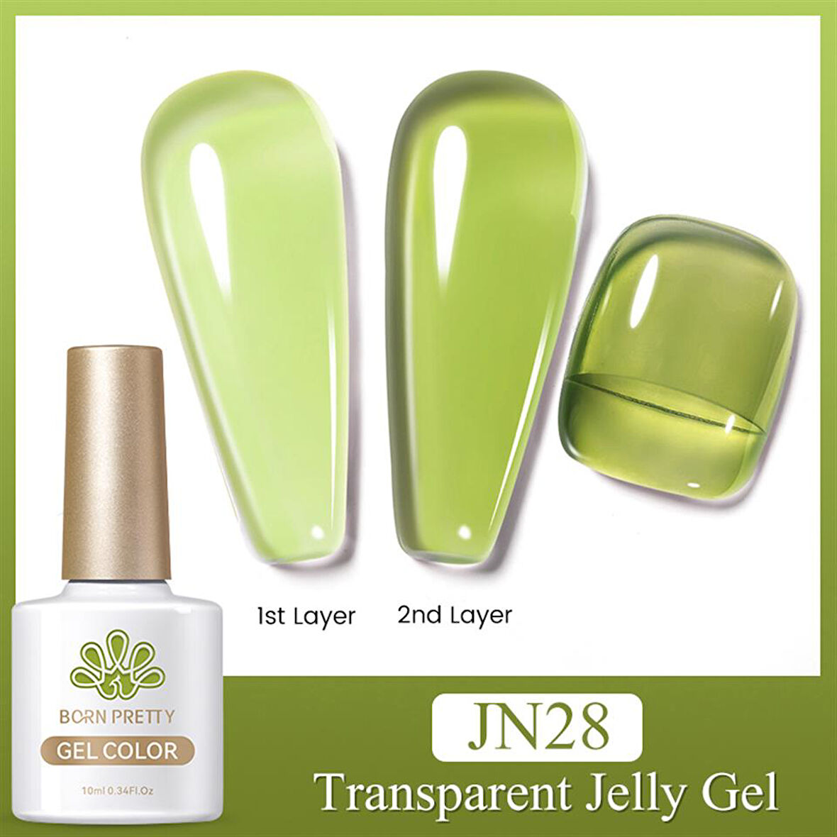 BORN PRETTY 10ml Jelly Nude Seri Kalıcı Oje JN28 (56347)