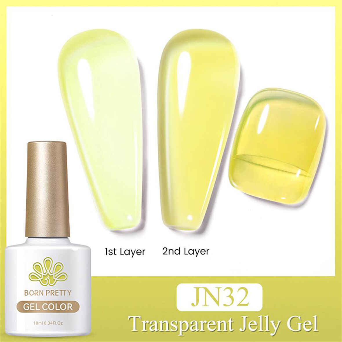 BORN PRETTY 10ml Jelly Nude Seri Kalıcı Oje JN32 (56347)