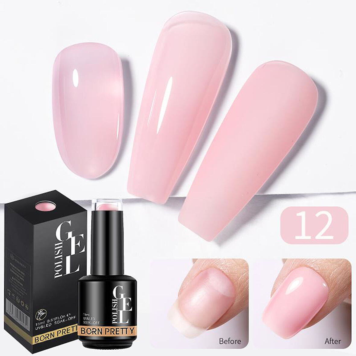 Born Pretty Rubber Base Jel 12 (56595)