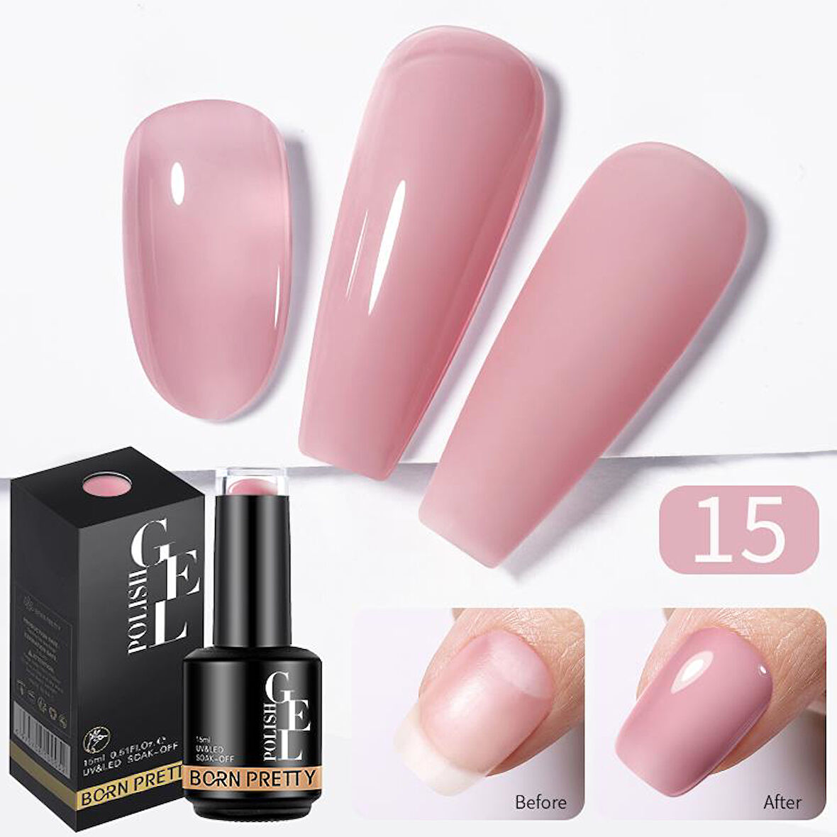 Born Pretty Rubber Base Jel 15 (56595)