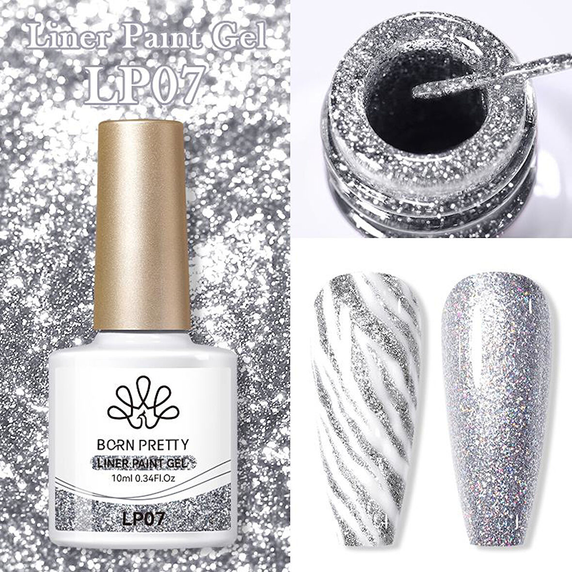 BORN PRETTY 10ml Nail Art Painting Çizim Jeli  LP07 (57196)