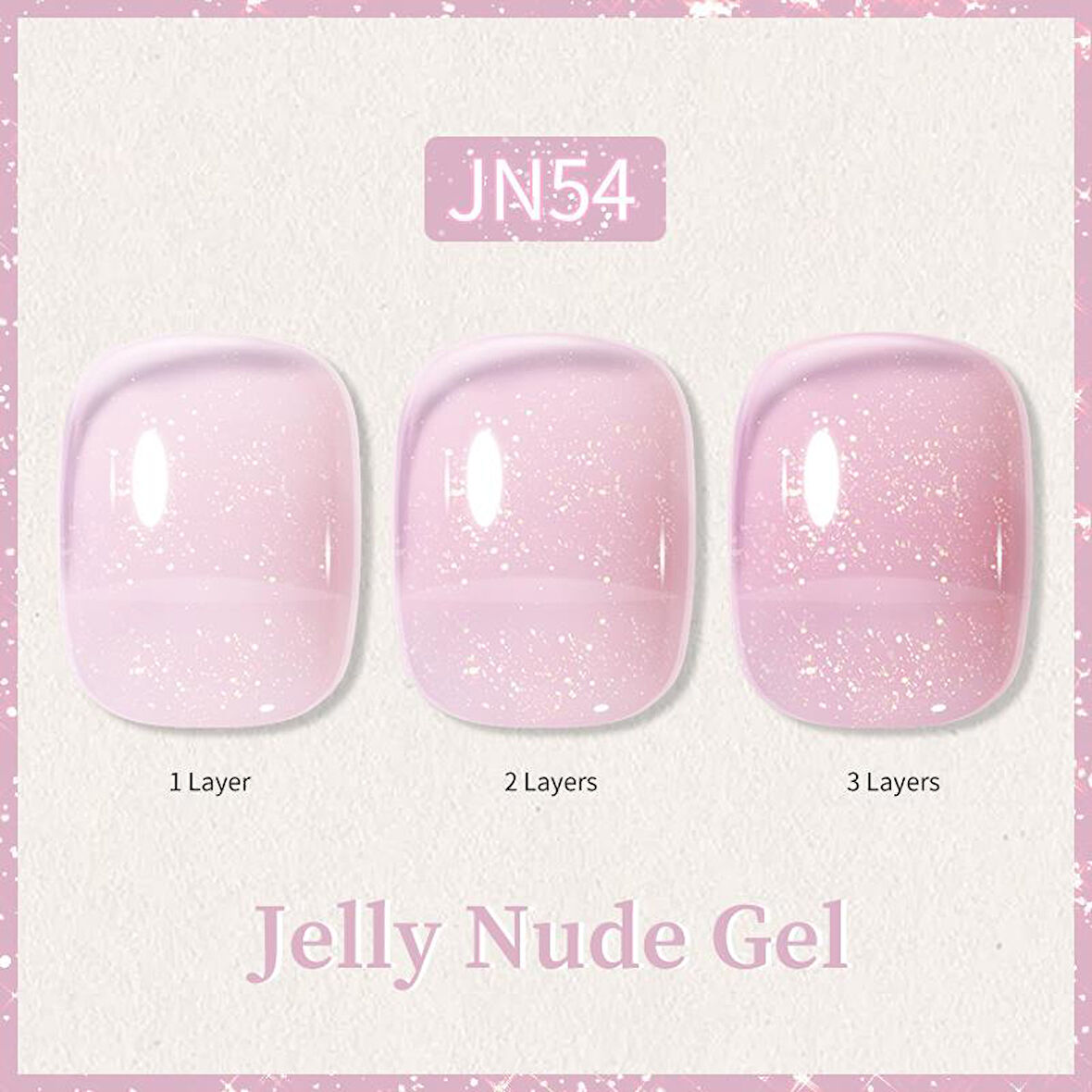 BORN PRETTY 10ml Jelly Nude Seri Kalıcı Oje JN54 (57851-4)