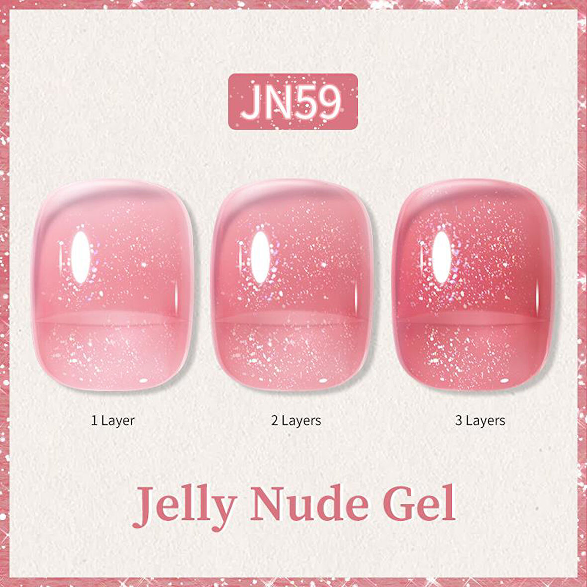 BORN PRETTY 10ml Jelly Nude Seri Kalıcı Oje JN59 (57851-9)