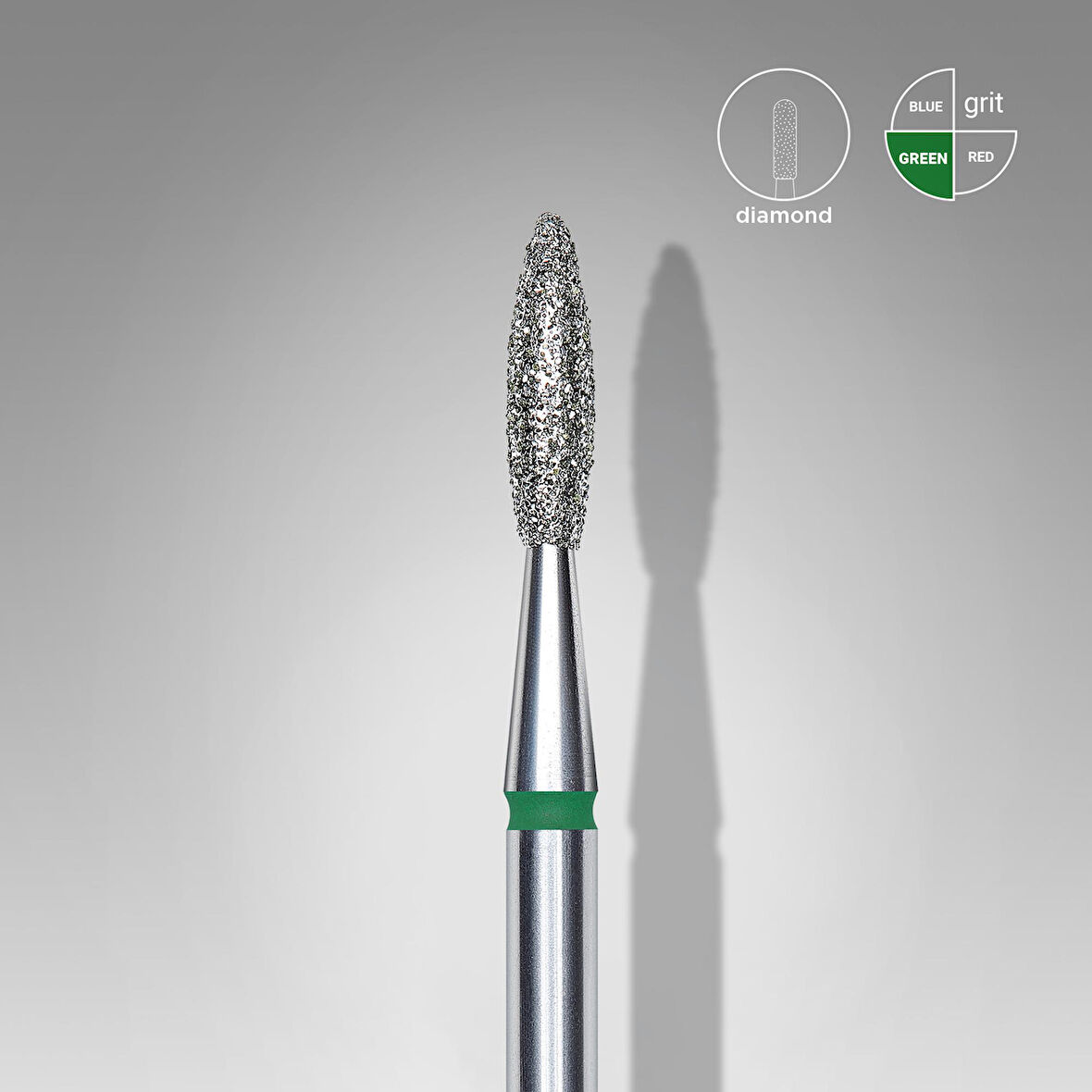 Staleks Diamond Expert seri freze ucu Flame Green FA10G021/8