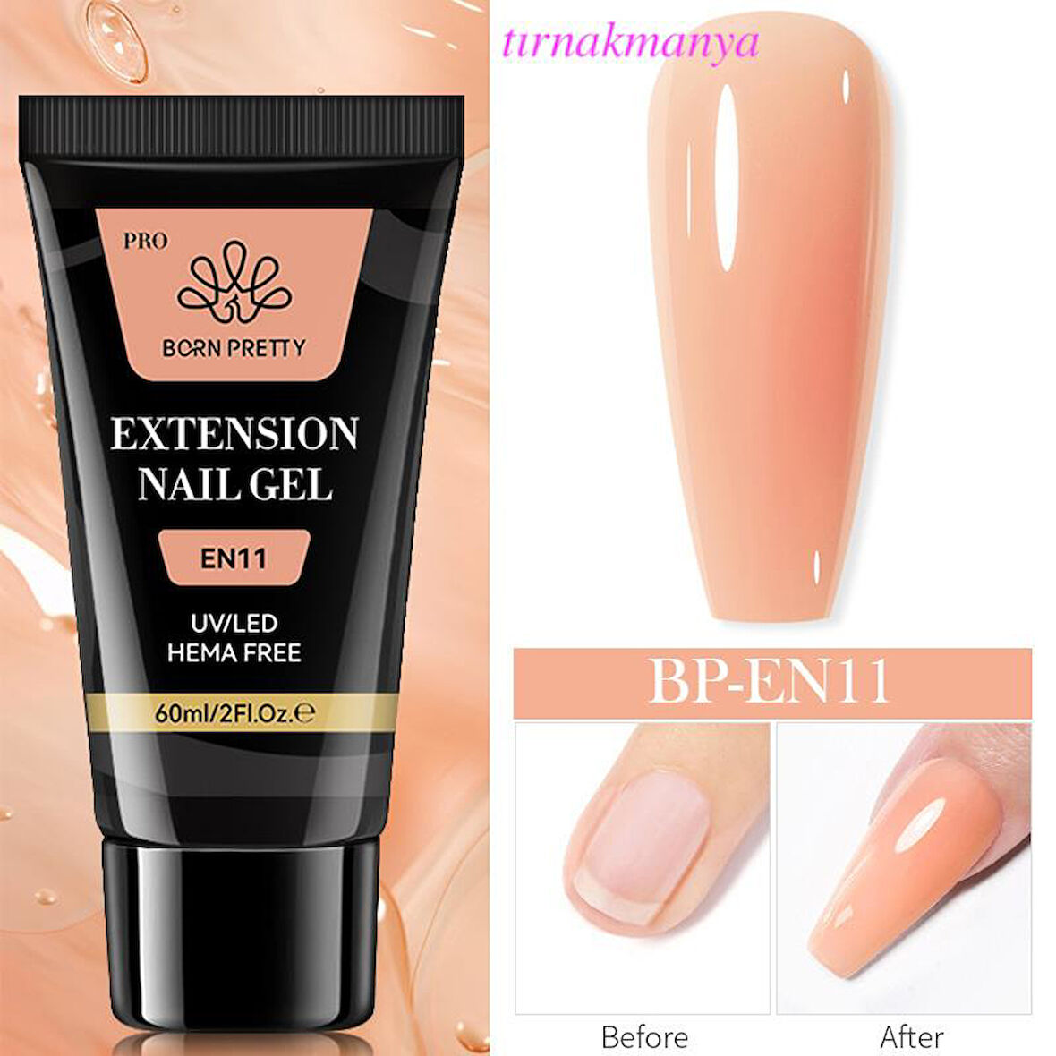 Born Pretty 60 ML Hema Free Tırnak Uzatma Poly Jel  EN11 (59081)