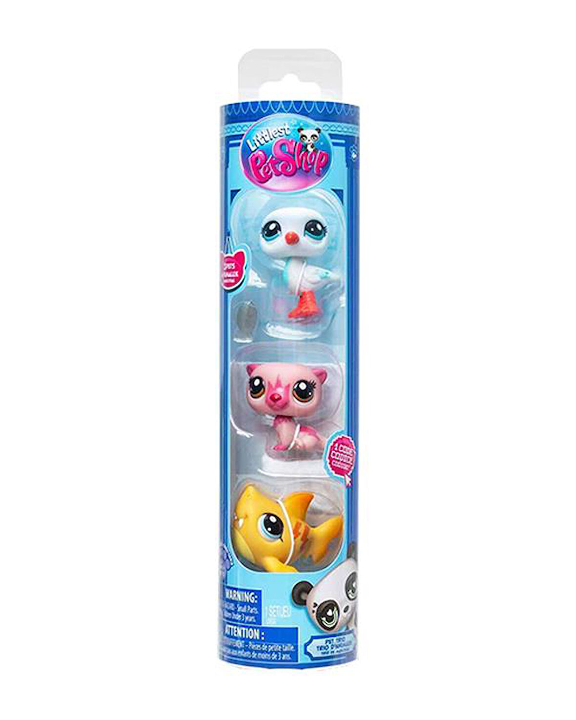 Littlest Pet Shop Minişler 3 lü Su Samuru Martı Köpek Balığı Figür Seti 00556