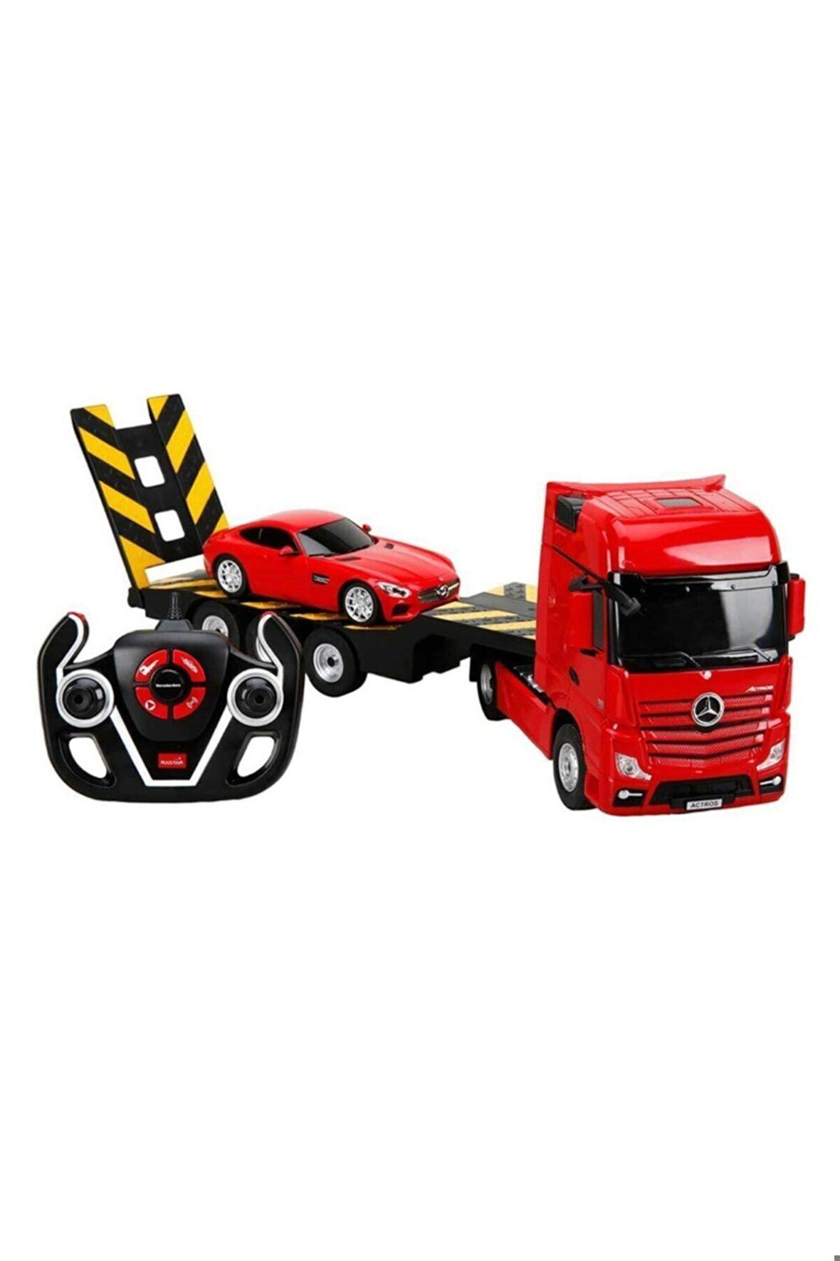 R/c Uzaktan Kumandalı Mercedes Actros Tır + Amg Gt Araba 10889 Kırmızı