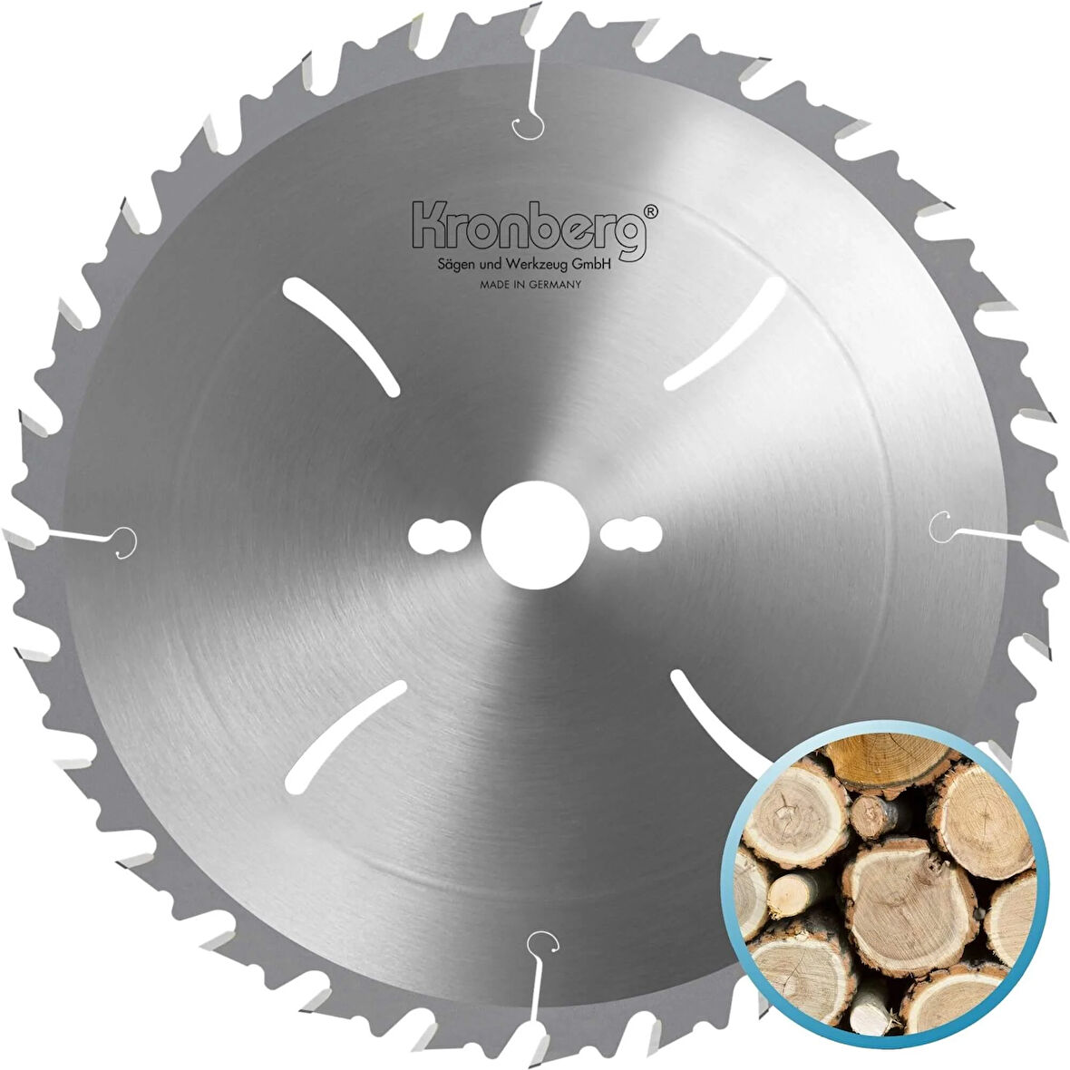 KRONBERG 300x3.2x30mm 28ATB diş Kalın Ağaç Kesici - TCT Elmas Daire Testere (Atlamalı Dolu Boş)