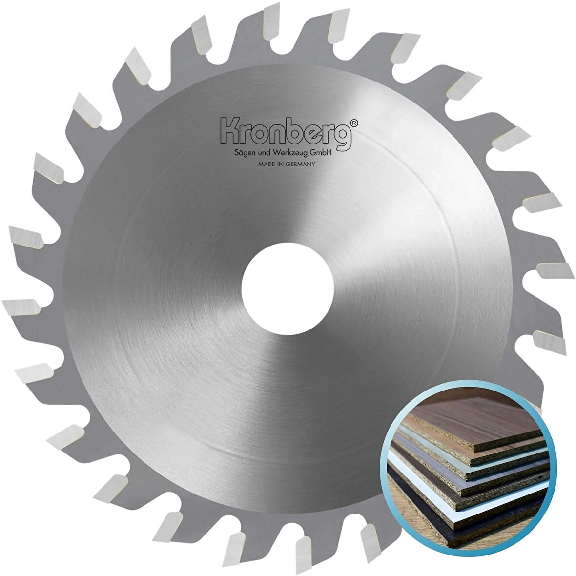 KRONBERG 125x3.1/4.3x20mm 24 Konik diş Çizici Testere Bıçağı - TCT Elmas Daire Testere (Panel Ebatlama)