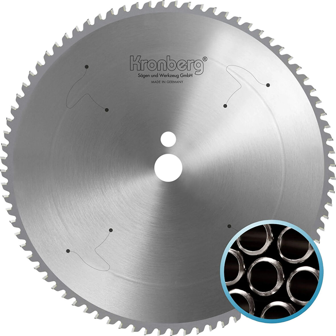 KRONBERG 355x2.4x25.4mm 84TCG diş Paslanmaz Profiller İçin - TCT Elmas Daire Testere (Kuru Kesim)