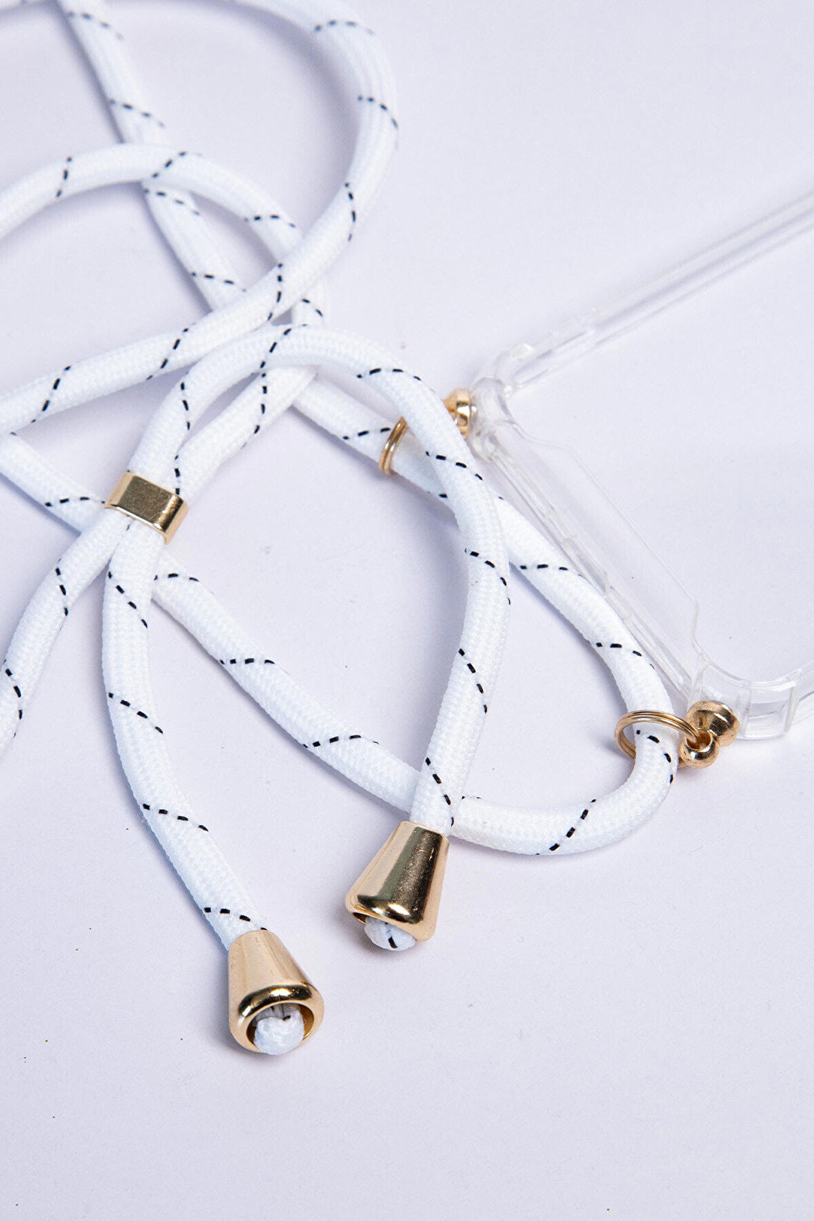 Samsung Galaxy M30S Şeffaf Boyun - Omuz Askılı İpli Kılıf