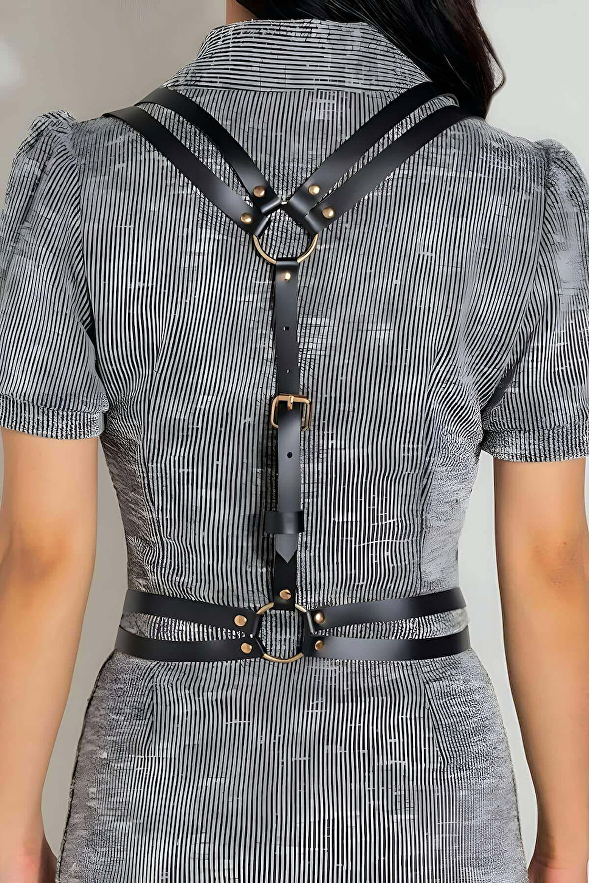  Omuzdan Askılı Deri Bel Kemeri, Giysi Aksesuar - Brf1180