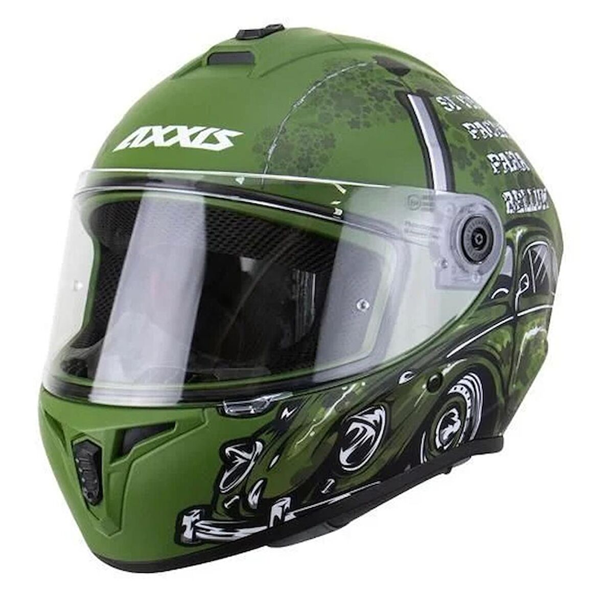 Axxıs Draken S Iron Peace C6 Motosiklet Kask L (Siyah Vizör Hediyeli)