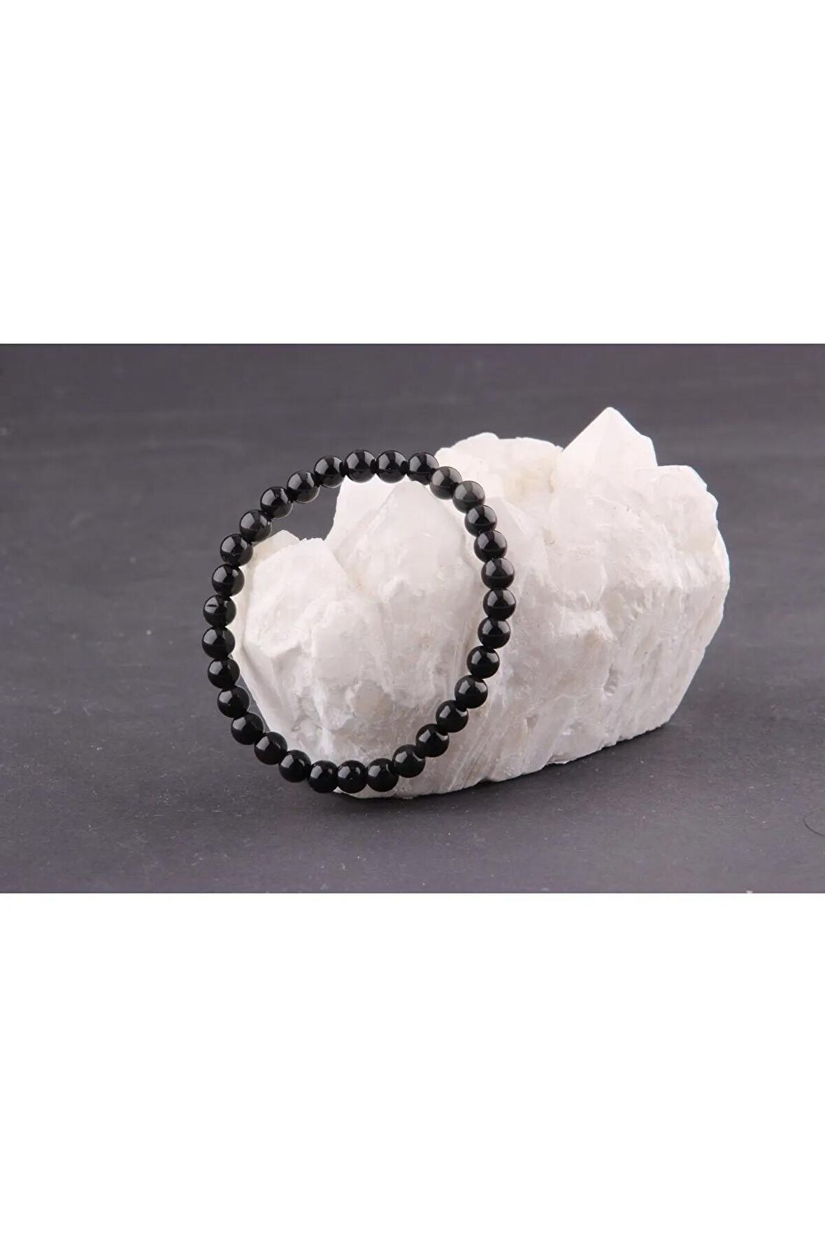 Doğal Taş Obsidyen Bileklik 6 mm