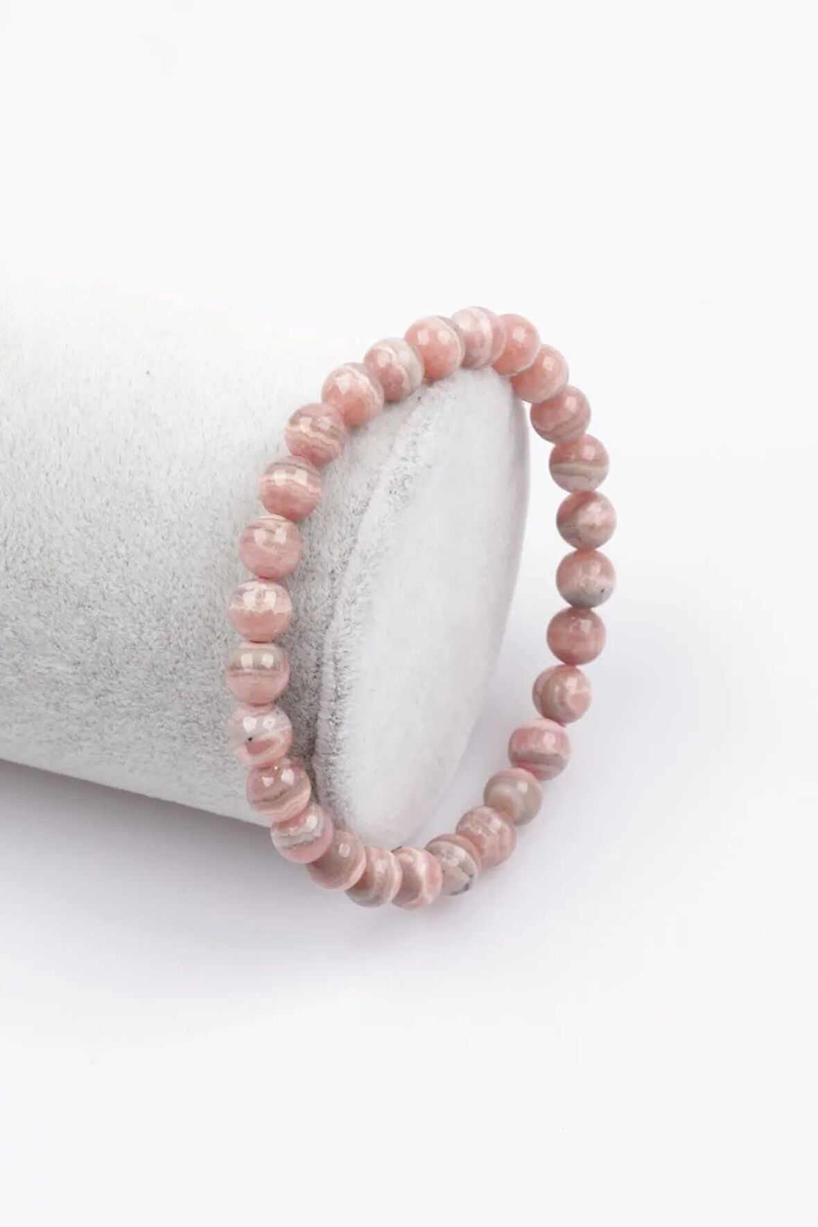Rodokrozit Doğal Taş Bileklik 8 Mm