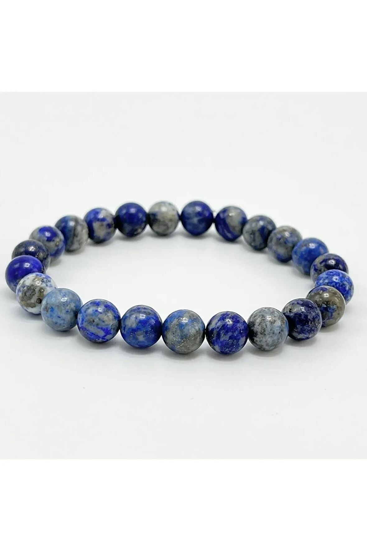 Lapis Lazuli 8mm Elastik Misinalı Doğal Taş Bileklik