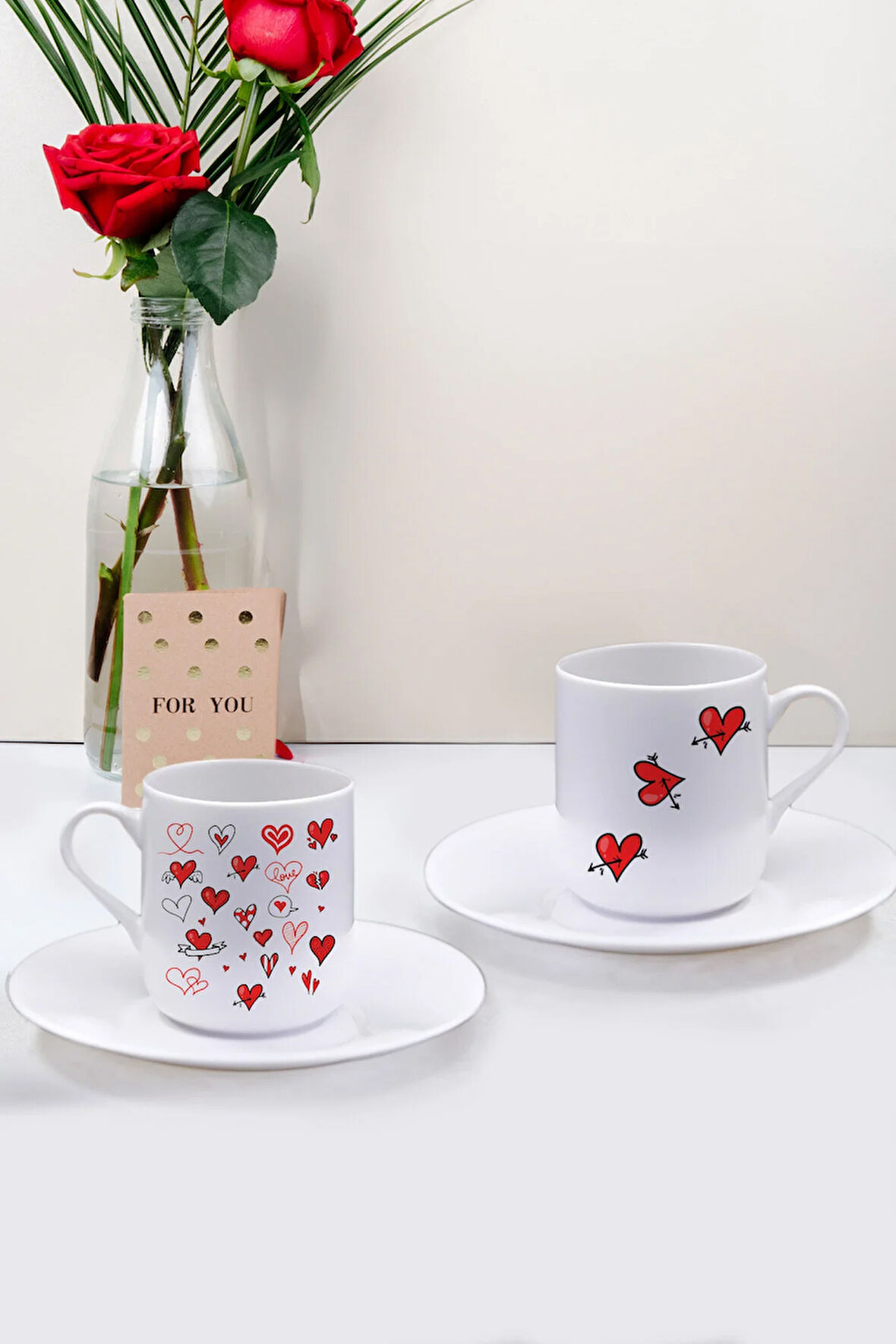 Sevgililer Gününe Özel 2li Kahve Fincanı Seti