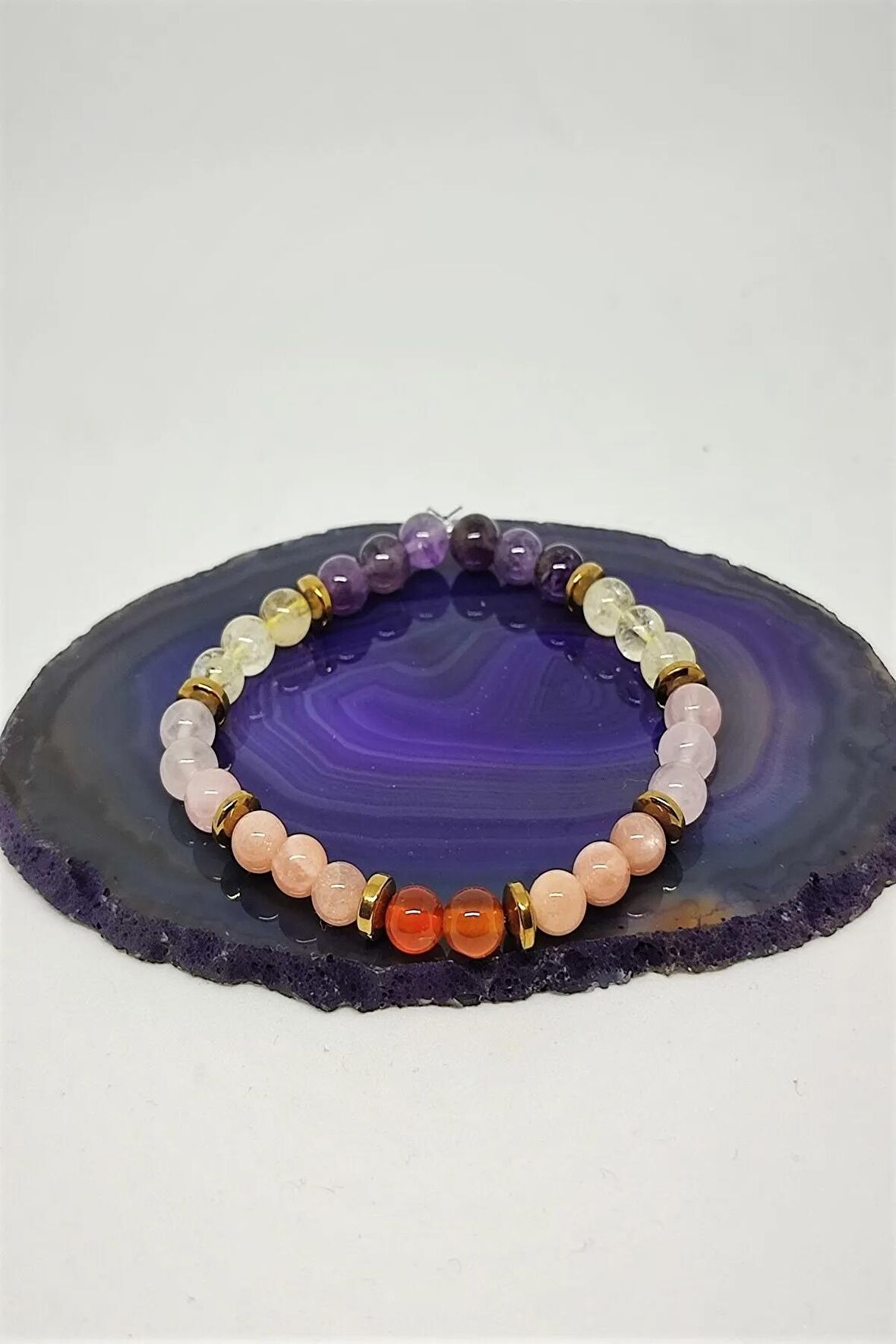 Sertifikalı 6 Mm Koç Burcu Doğaltaş Bileklik