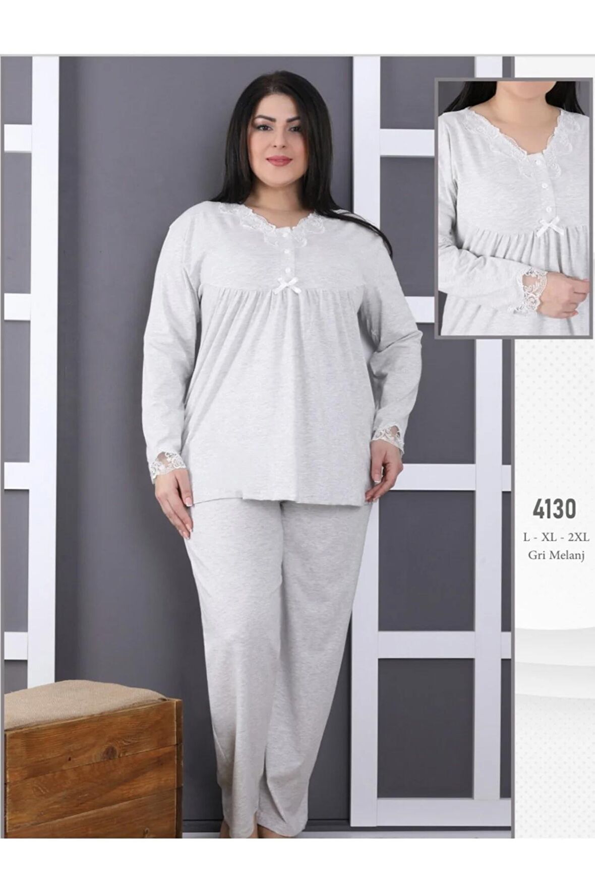 4130 Büyük Beden Pijama Takımı