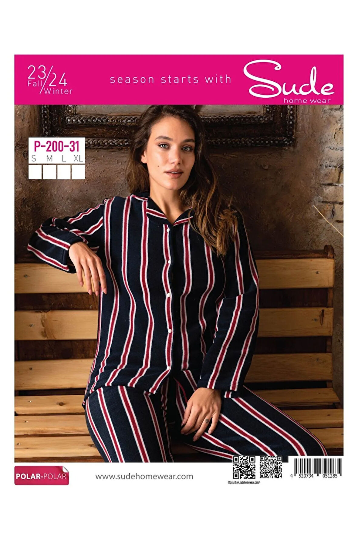 A-200-31 GÖMLEK POLAR PİJAMA TAKIM