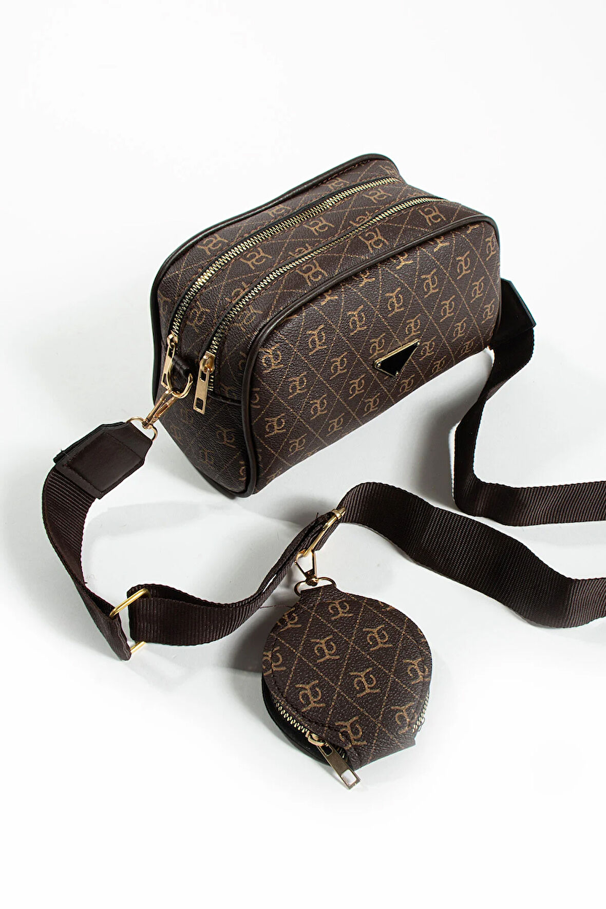 Kadın Çapraz Ayarlanabilir 2 Bölmeli  Askılı Çanta