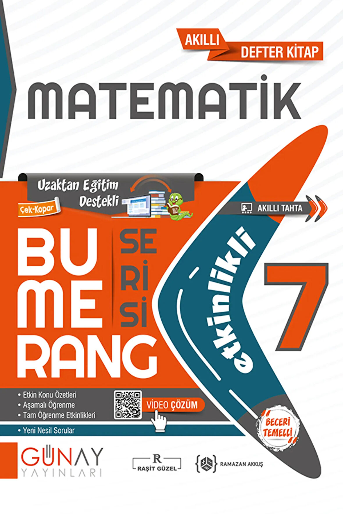 7.SINIF BUMERANG MATEMATİK ETKİNLİKLİ AKILLI KİTAP  2024-2025 YENİ MÜFREDATA UYGUN