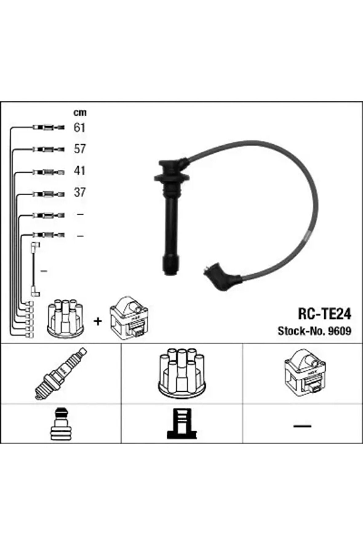 Bujı Kablosu Carına Iı 1987-1992 At171 Kasa Corolla 1,6 1987-1998 Ae92 Kasa