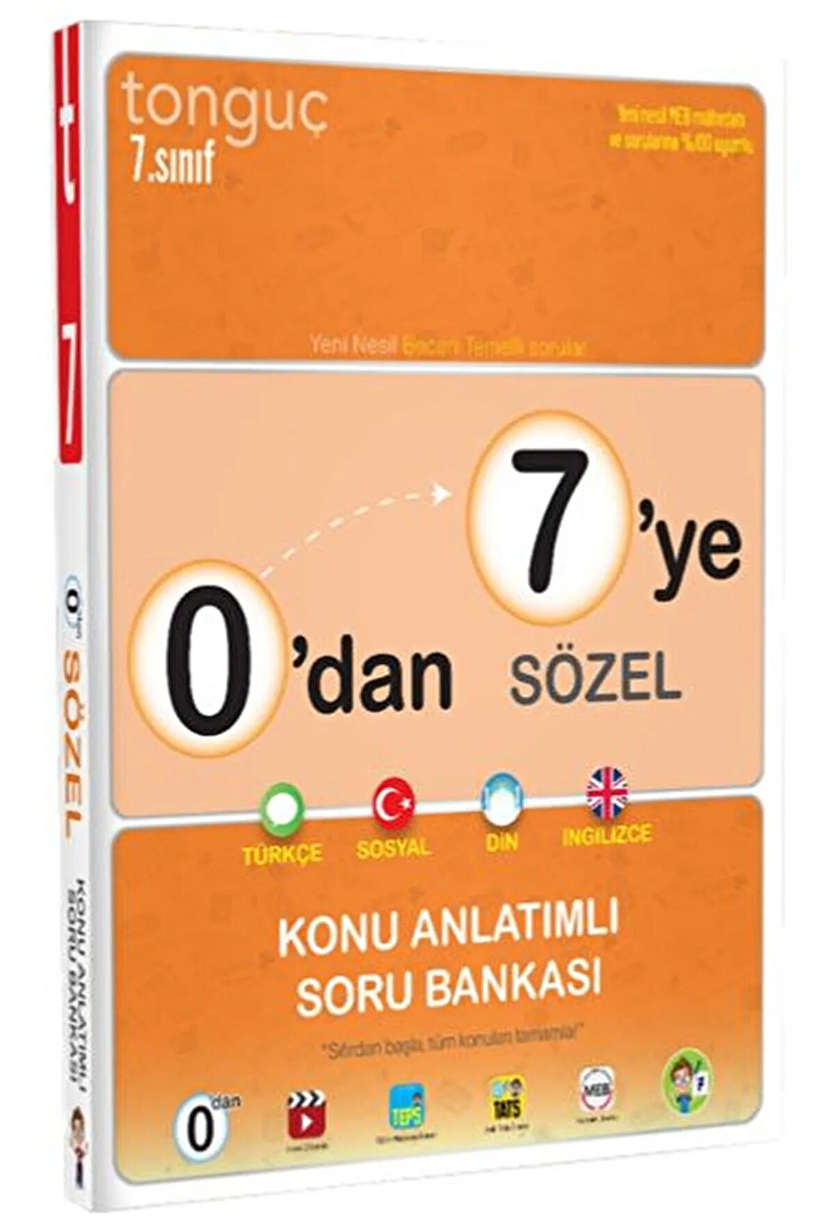 7. Sınıf 0'dan 7'ye Sözel Konu Anlatımlı Soru Bankası / Kolektif / Tonguç Akademi / 9786258152449