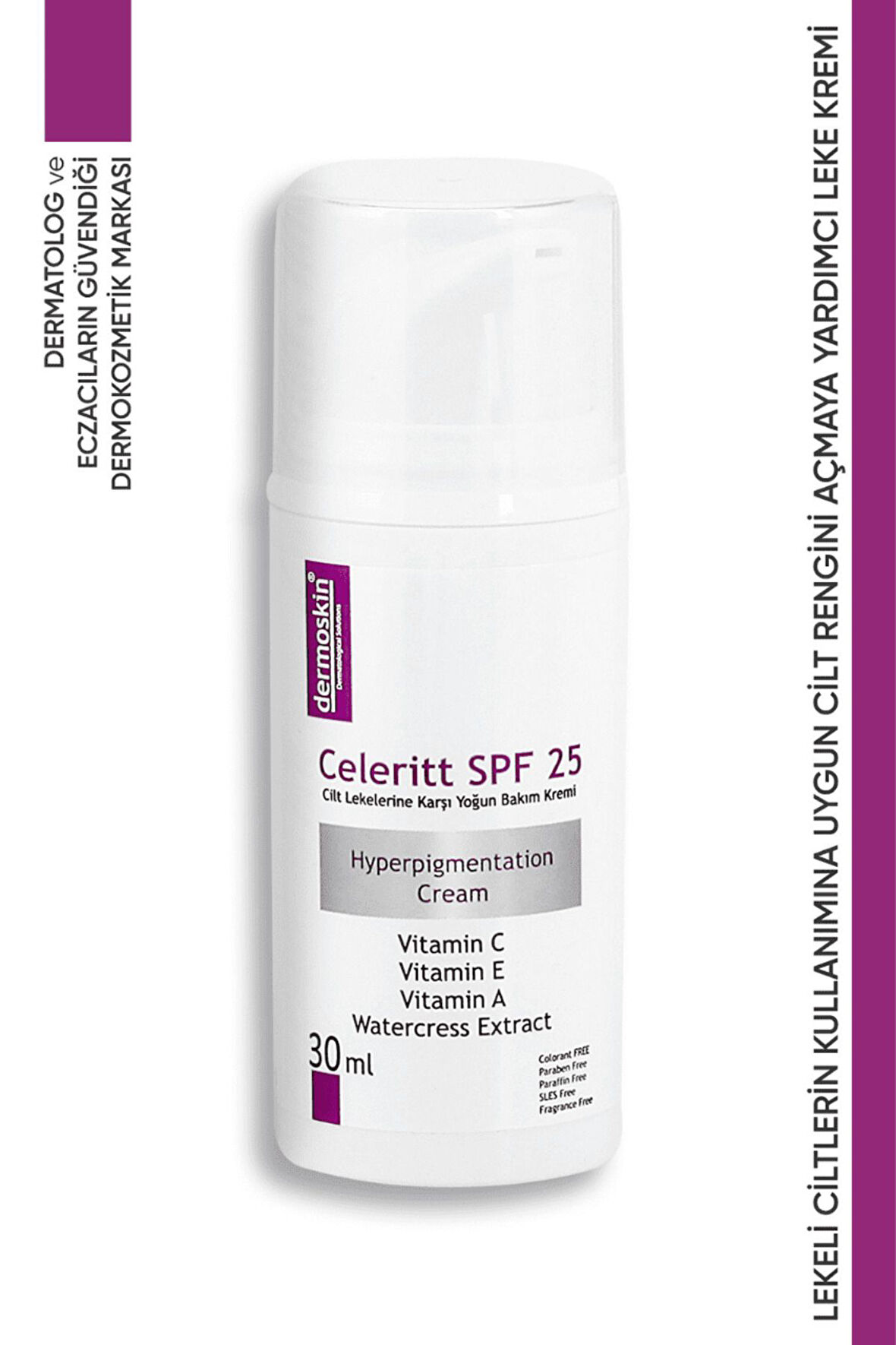 Celeritt SPF 25 Leke Karşıtı Bakım Kremi 30 ml