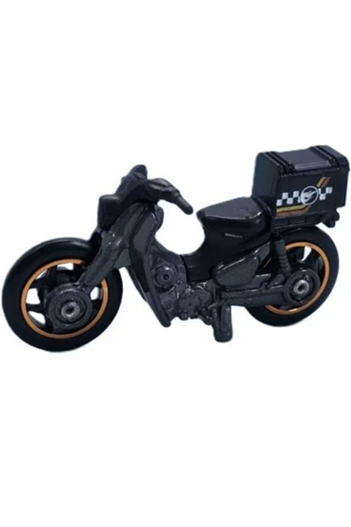 1/64 Ölçek Honda Super Cub Custom Kurye Motoru