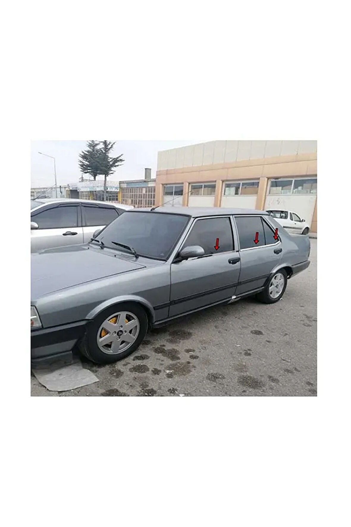 Fiat Tofaş Şahin Krom Cam Çıtası Paslanmaz Çelik 6 Parça