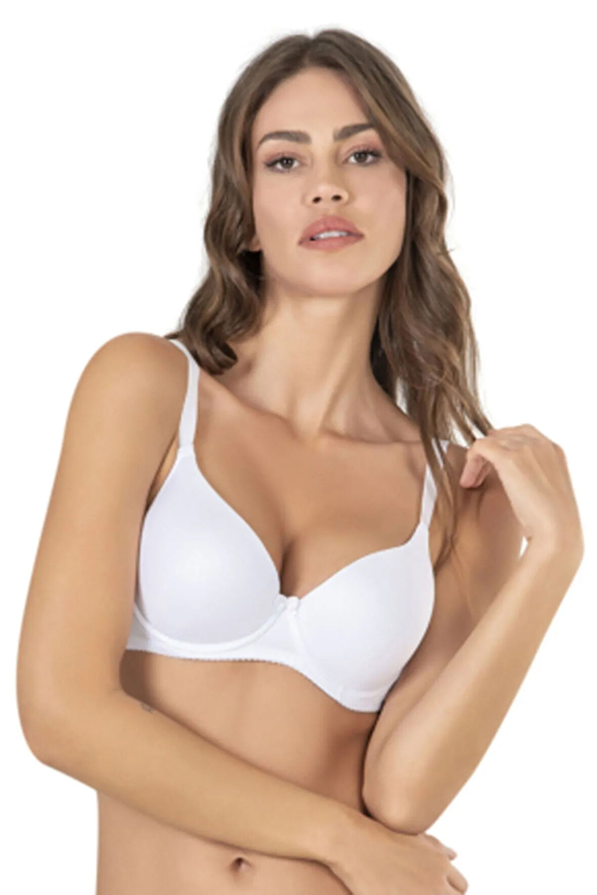 Kadın Siyah Dolgulu Destekli Basic Bra Sütyen 7080