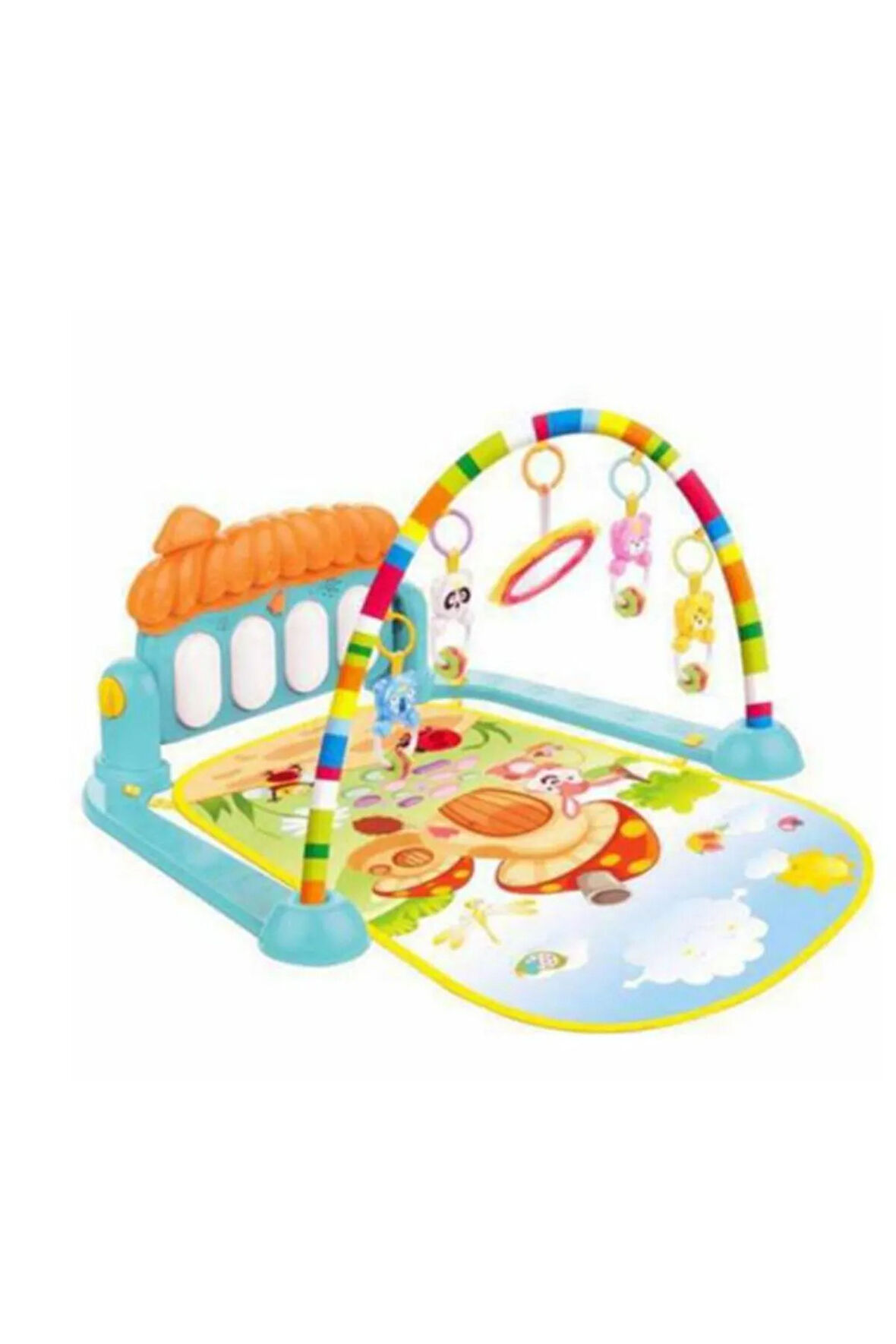 Babycim 0643 Piyanolu Dinazor Oyun Halısı Aktivite Oyun