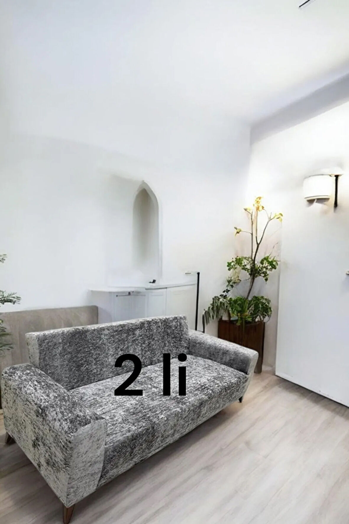 2 Li Parlak Kadife Giydirme Koltuk Örtüsü