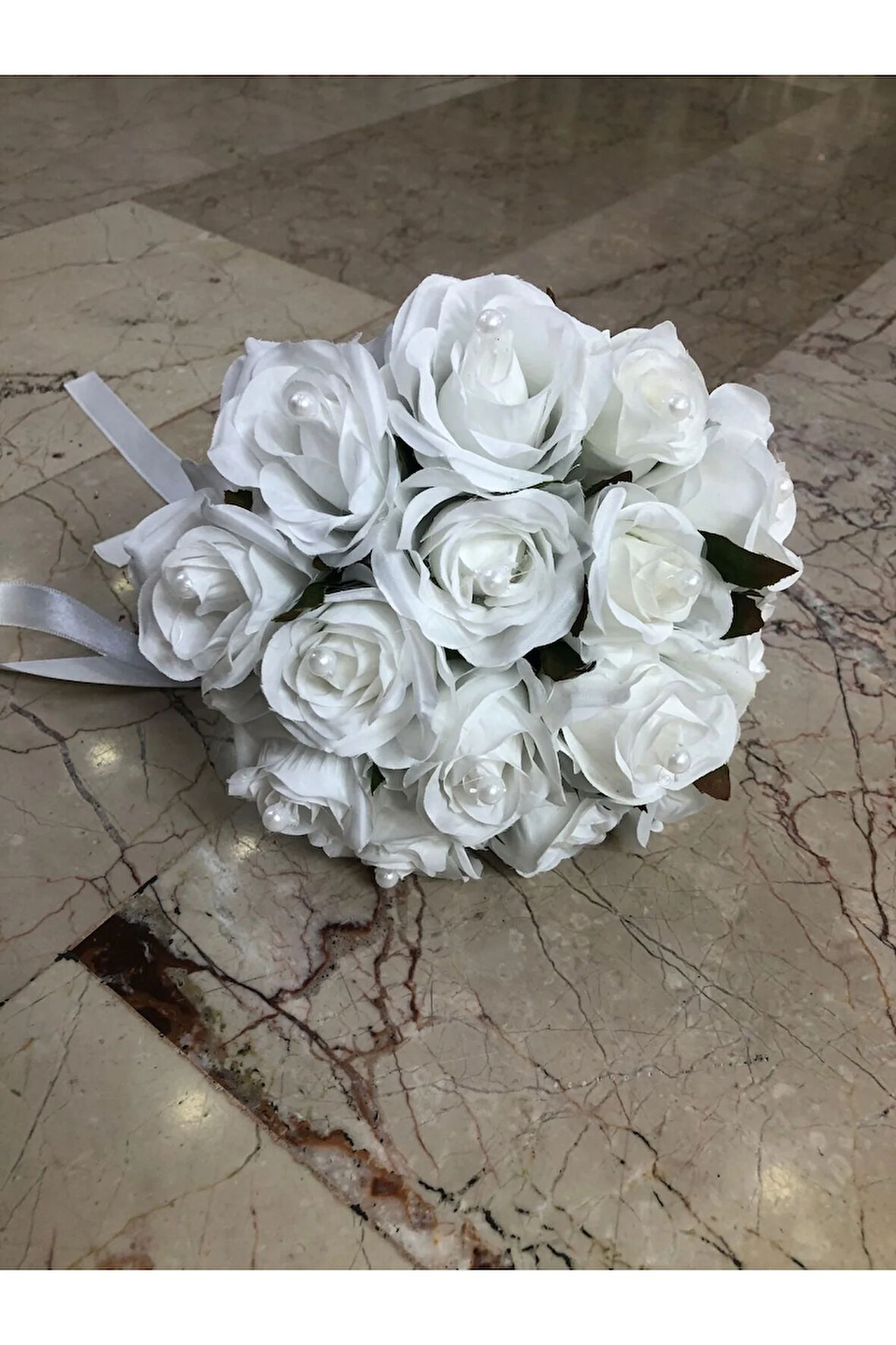 İncili Gül Gelin Buketi