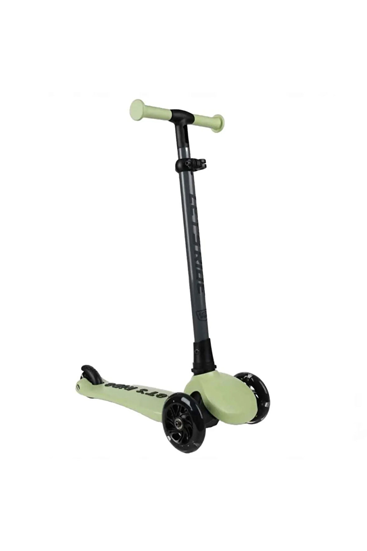 Let's Ride Two Işıklı Katlanabilir 3 Tekerlekli Scooter Yeşil