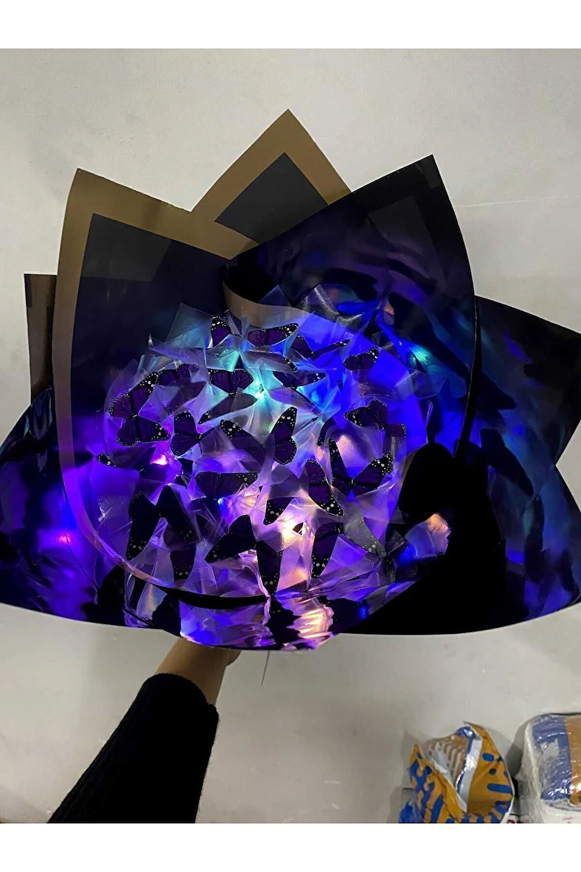 ledli kelebek buketi