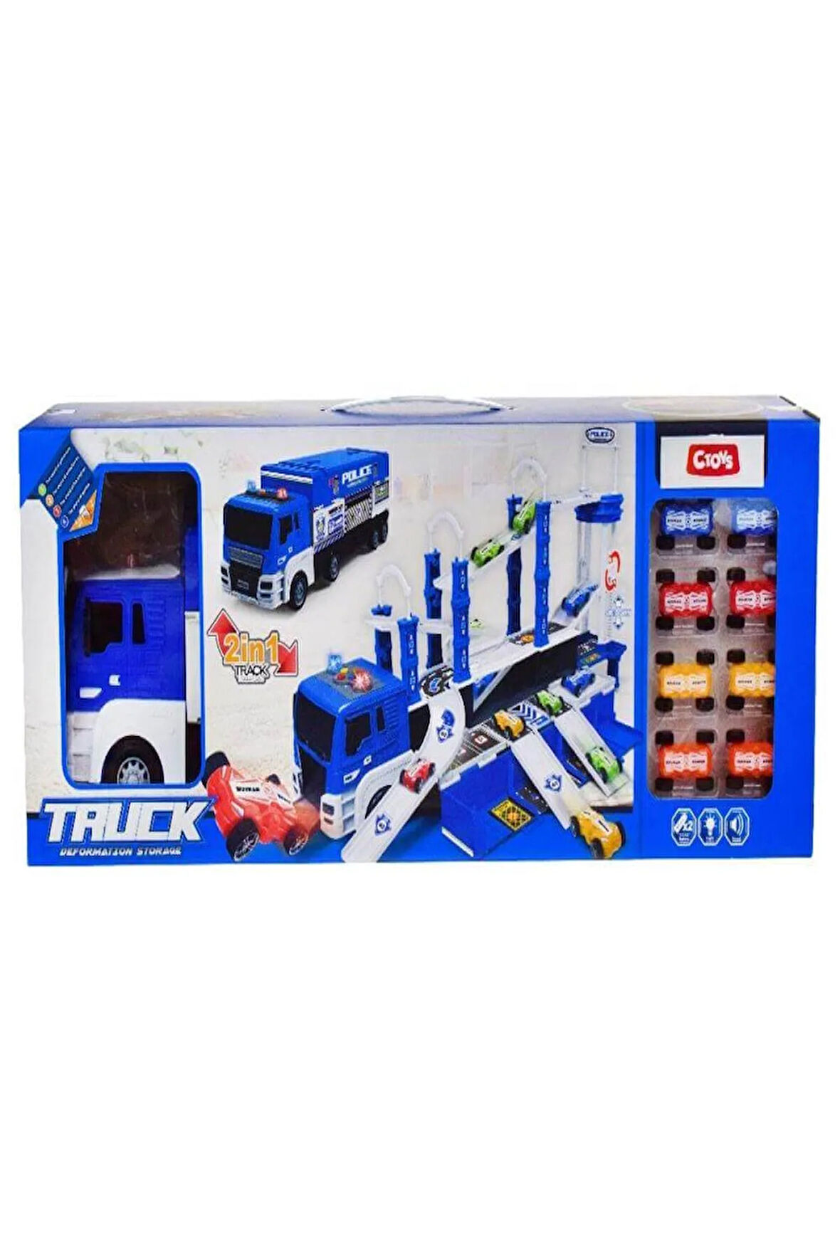 Işıklı Müzikli Taşıyıcı Polis Tır Ctoy 660-S17