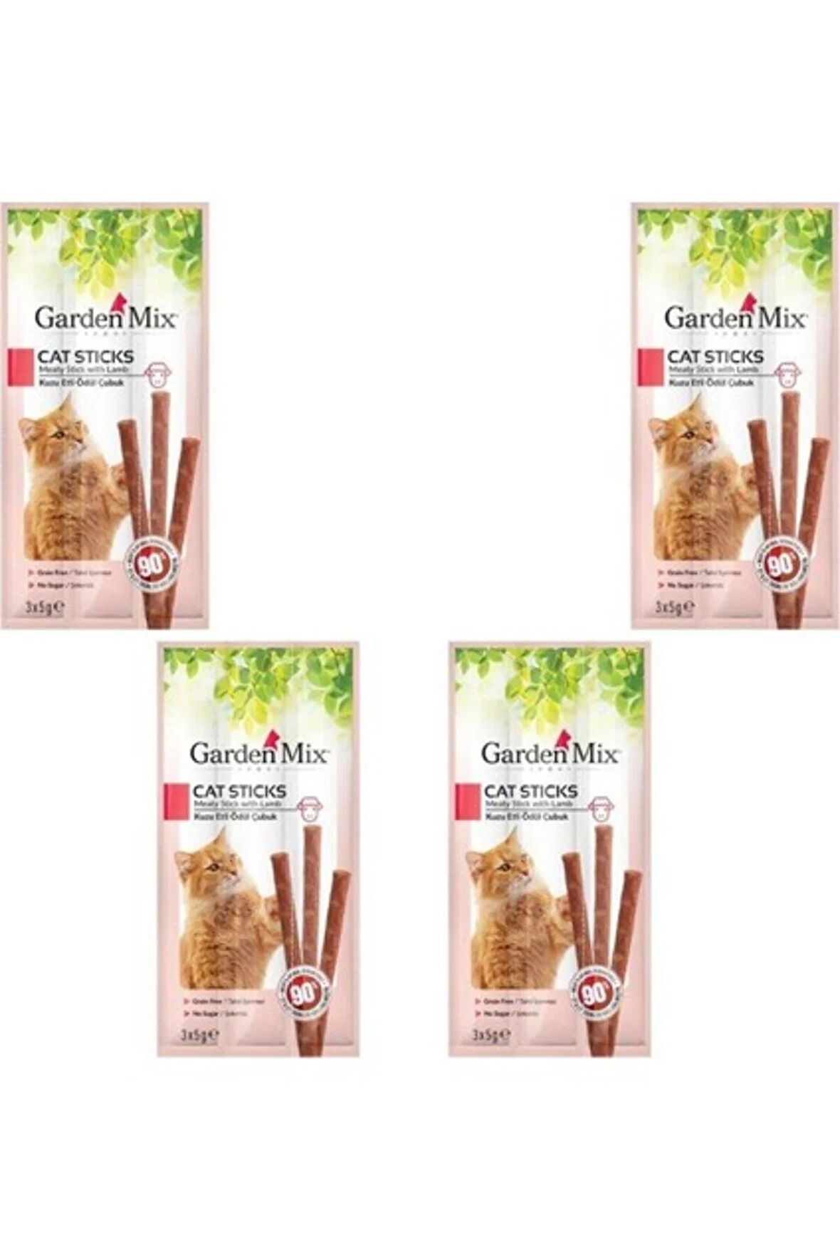 Garden Mix Kuzu Etli Kedi Stick Ödül 3*5 gr x 4 Adet