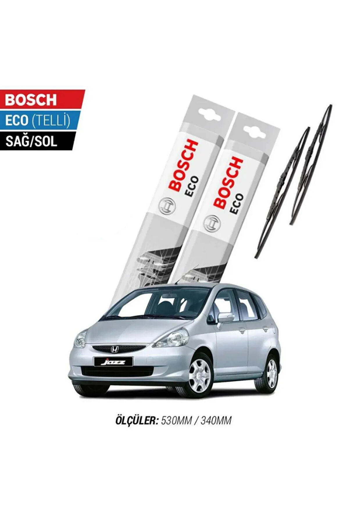 Honda Jazz 2005 Model Silecek Takımı Bosch Eco (Telli)